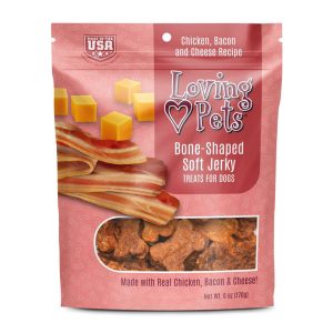 Loving Pets Soft Jerky Dog Treats (3 Flavors, 2 Shapes)